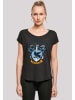 F4NT4STIC Long Cut T-Shirt Harry Potter Ravenclaw Crest in schwarz
