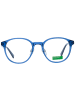 Benetton Damen Optische Fassungen Rund Blau