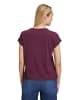 CARTOON Rundhals-Shirt mit Ärmelaufschlag in Patch Purple/Grey