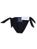 Aquarti Damen Bikinihose seitlich zum Binden in schönen Unifarben in schwarz
