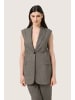 Soaked in Luxury Weste SLBarbora Slim fit in Grey Melange Suiting