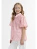 IZIA Kurzarm Bluse in Neon Pink