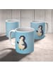 Mr. & Mrs. Panda Becher Pinguin Marienkäfer ohne Spruch in Eisblau