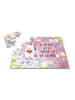 Mr. & Mrs. Panda Puzzle Einhorn Herz mit Spruch in Rot Pastell