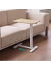 relaxdays Stehpult in Natur/ Weiß - (B)60 x (H)100,5 x (T)40 cm