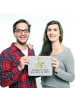 Mr. & Mrs. Panda Mauspad CMYK Designer mit Spruch in Grau Pastell