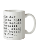 Mr. & Mrs. Panda Tasse Als der liebe Gott... mit Spruch in Weiß