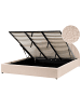 Beliani 2-tlg Doppelbett CHADENET in Beige