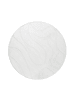 Beliani Kurzflor SALVORI in Weiß - (W) 160 x (L) 160 cm