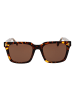 Hally & Son Männer Sonnenbrille Rechtwinklig Braun