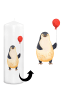 Mr. & Mrs. Panda Dekorative Kerze Pinguin Luftballon ohne Spruch in Weiß