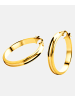 Diamant L'éternel Creolen aus 375 Gelbgold