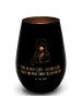 Mr. & Mrs. Panda Gold Windlicht Otter Blumenstrauß mit Spruch in Schwarz