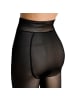 COFI 1453 Thermoleggings mit Innenfutter für Damen - wärmende Leggings in Schwarz