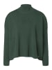 More & More weiter Feinstrickpullover mit Rippenärmel in dark bottle green