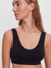 Vero Moda Bustier Ripp BH 2-er Pack Soft Cups ohne Bügel VMAGNES in Schwarz