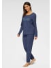 VIVANCE DREAMS Pyjama in blau, dunkelblau