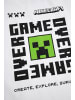 Coccodrillo T-Shirt mit kurzem Ärmel MINECRAFT in weiß