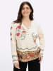 sheego by Joe Browns Langarm-Shirt in champagner-rostrot-bedruckt