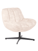 Beliani 2-tlg Sessel LIA in Beige/Schwarz