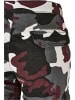 Urban Classics Cargo-Hosen in wine camo