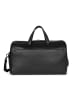 Bugatti Black Weekender Reisetasche Leder 50 cm schwarz