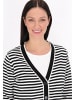 usha BLUE LABEL Women Cardigan in Black Stripes