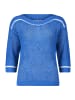 Betty Barclay Lochstrick-Pullover mit Strickdetails in Patch Blue/White