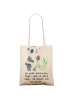 Mr. & Mrs. Panda Schultertasche Panda Geocaching mit Spruch in Creme