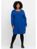 sheego Sweatkleid in royalblau