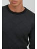BLEND Strickpullover BHNison 20713945 ME Feinstrick Pullover mit Rundhalsausschnitt in Grau