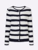 Heine Strickjacke in marine-ecru-gestreift