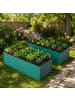 ABRIHOME Hochbeet in Grün 190x90x64 cm Metall wetterfest für Garten Terrasse