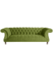 58 aufm Kessel CHESTERFIELD Sofa 3-Sitzer Kaylin Samtvelours oliv