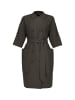 Finn Flare Hemdblusenkleid Midi in dark green