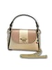 Florence Leder Umhängetasche Florence Tasche beige, rosa ca. 19cm