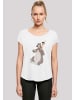 F4NT4STIC Long Cut T-Shirt Dschungelbuch Mogli und Balu in weiß