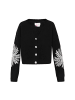 IZIA Women Cardigan in black white