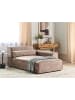 Beliani Chaiselongue HELLNAR in Braun - (W) 102 x (H) 70 x (L) 176 cm linksseitig