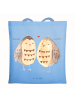 Mr. & Mrs. Panda Tragetasche Eulen Liebe ohne Spruch in Sky Blue