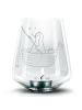 Mr. & Mrs. Panda Glas Kerzenhalter Pinguin Angelboot ohne Spruch in Transparent