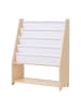 relaxdays Kinderbücherregal "Ablage" in Weiß/ Natur - (B)64 x (H)78 x (T)28 cm