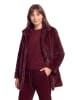 BETTY & CO Outdoorjacke mit Kunstfellkragen in Fall Burgundy