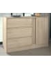 Parisot Kommode Eiche japanisch 110 cm, Sideboard mit 3 Schubladen