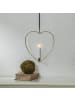 STAR Trading LED-Dekoration ,Flamme Heart' mit Herz-Rahmen, Batterie + Timer, flack