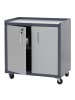 MCW Rollschrank O52, Hellgrau/dunkelgrau