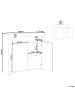 Beliani Sideboard COVINA in Weiß - (W) 108 x (H) 97 x (L) 35 cm