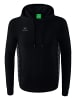 erima Kinder Essential Team Kapuzensweat in schwarz/slate grey
