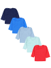 TupTam Baby Jungen Langarmshirt 5er Pack in blau/rot