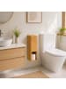 relaxdays Toilettenpapier Aufbewahrung in Natur - (B)14 x (H)46,5 x (T)14 cm